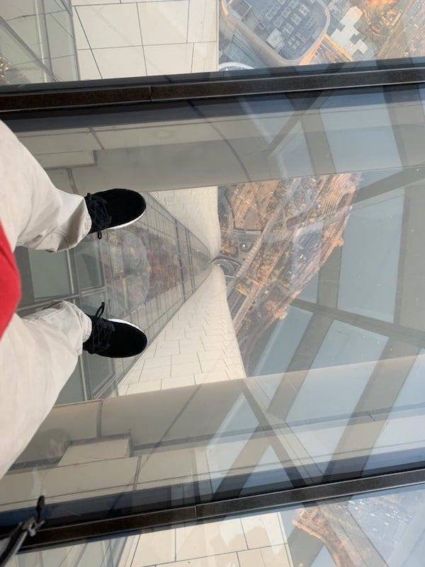 Looking Down Is Highly Not Recommended