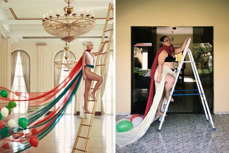 Brazilian Woman Hilariously Recreates “Stylish” Photos