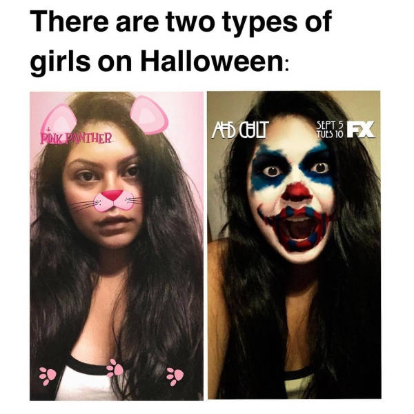 Different Girls – Different Halloween Costumes