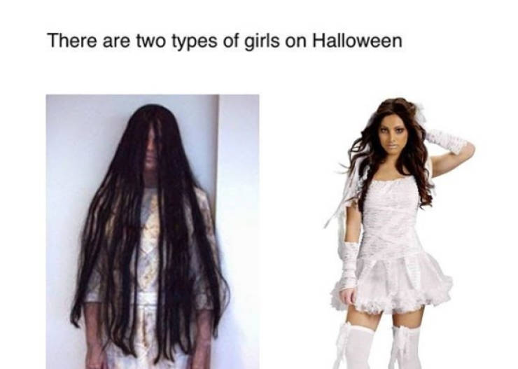 Different Girls – Different Halloween Costumes