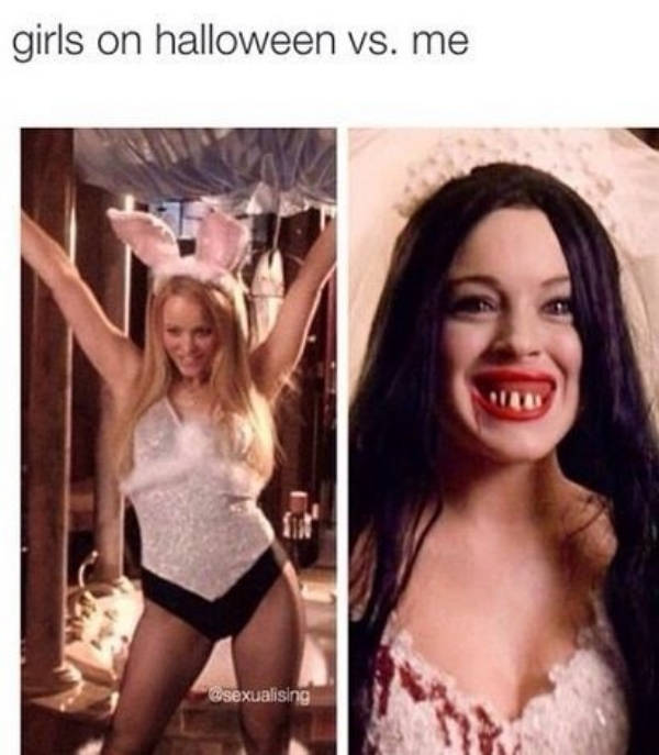 Different Girls – Different Halloween Costumes