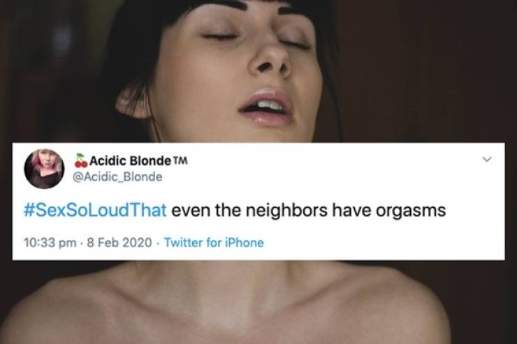 When Sex Is So Loud That…