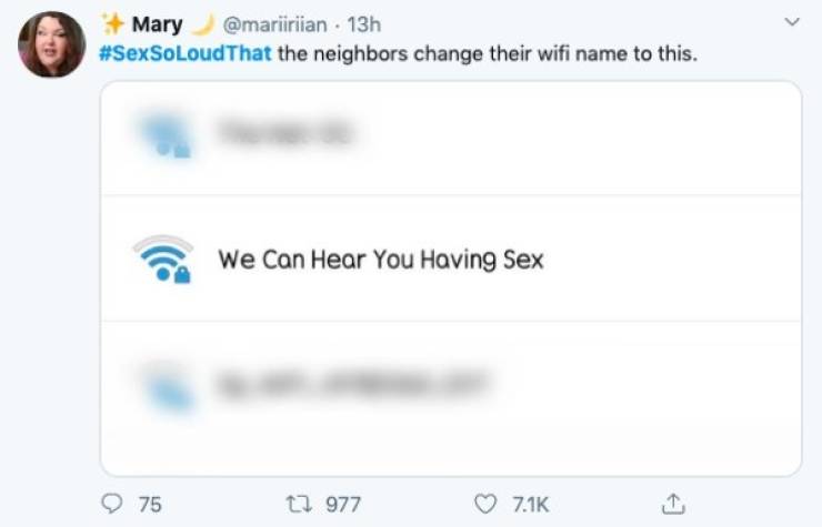 When Sex Is So Loud That…