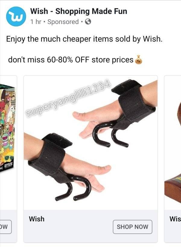 Wish.com Recommends Some Truly Twisted Stuff…