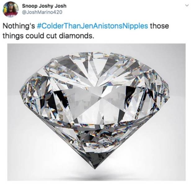 What’s Colder Than Jennifer Aniston’s Nipples?