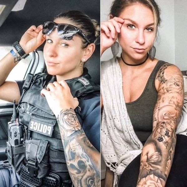 Beautiful In Uniform, Beautiful Without It!