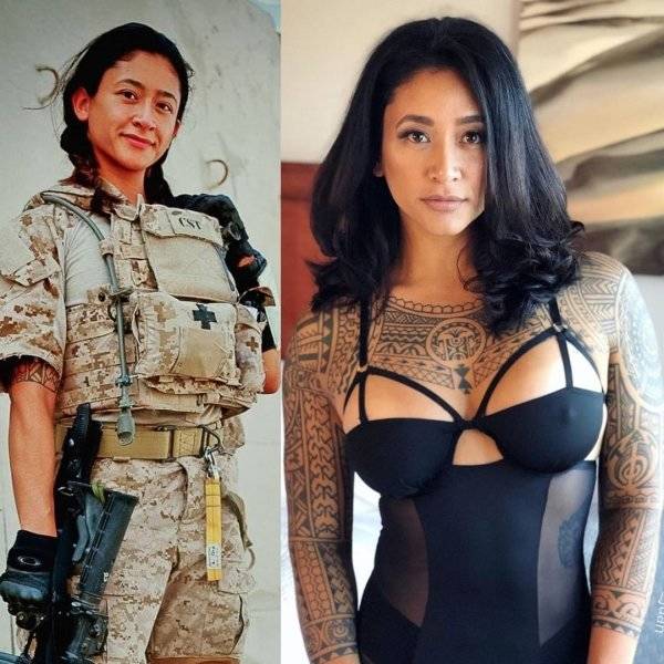 Beautiful In Uniform, Beautiful Without It!