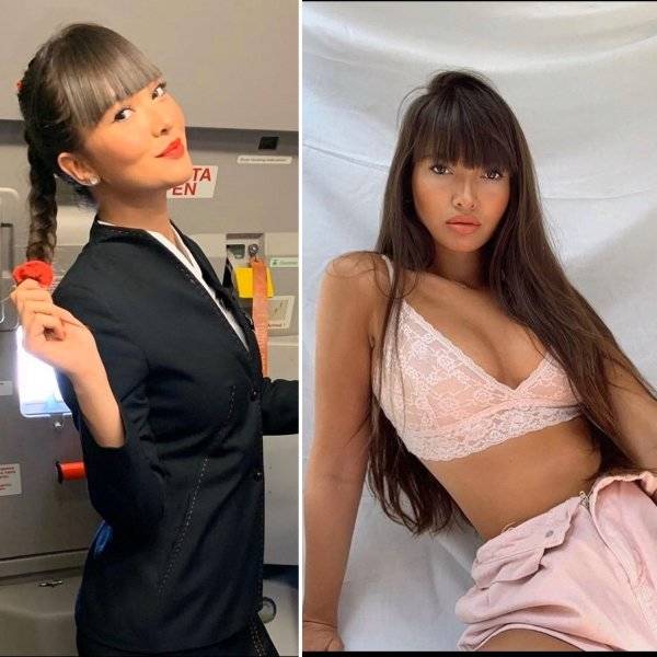 Fly Away With These Hot Flight Attendants