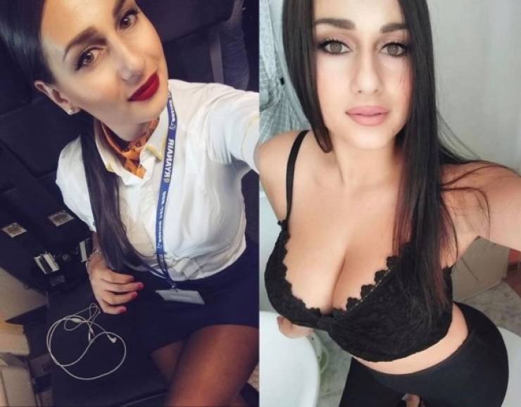 Fly Away With These Hot Flight Attendants