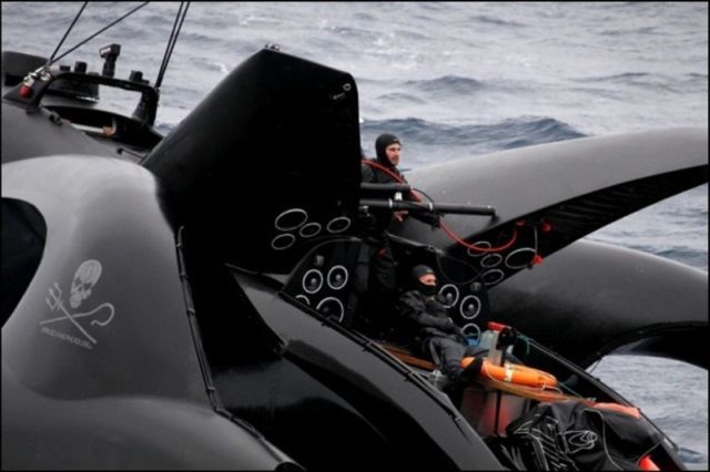 Trimaran Ady Gil Goes Down (15 pics + 2 videos)