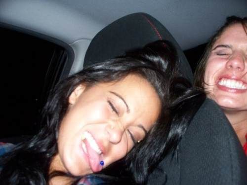 Pretty Girl Has a Problem with Her Tongue (11 pics)