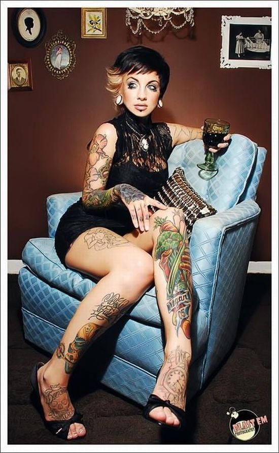 Compilation of Girls with Tattoos. Part 2 (33 pics)