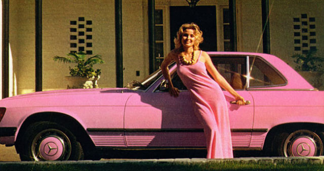 Sexy Playboy Playmates of the Year and Pink Cars (38 pics)