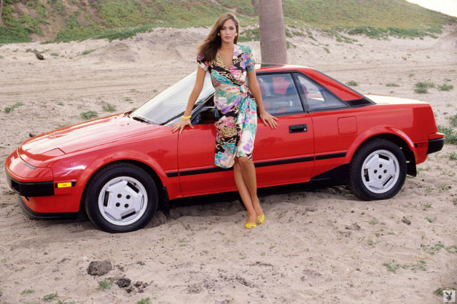 Sexy Playboy Playmates of the Year and Pink Cars (38 pics)