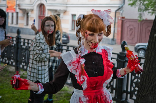 Zombie Walk in Moscow (84 pics)