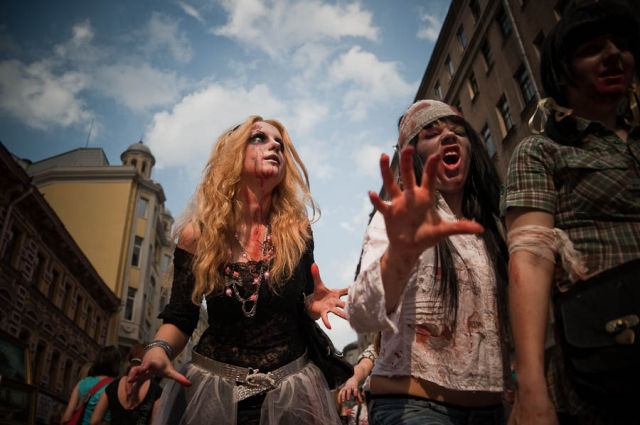 Zombie Walk in Moscow (84 pics)