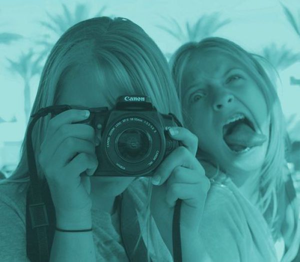 Cute Female Photographers Being photographed