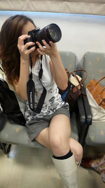 Cute Female Photographers Being photographed