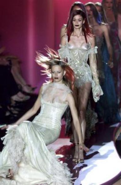 Embarrassing Shots of Models Falling