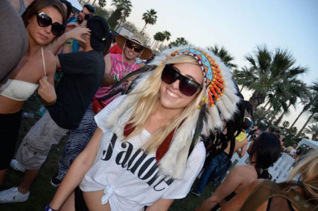 Coachella Music Festival: Half Naked Hot Young White Chicks Dancing