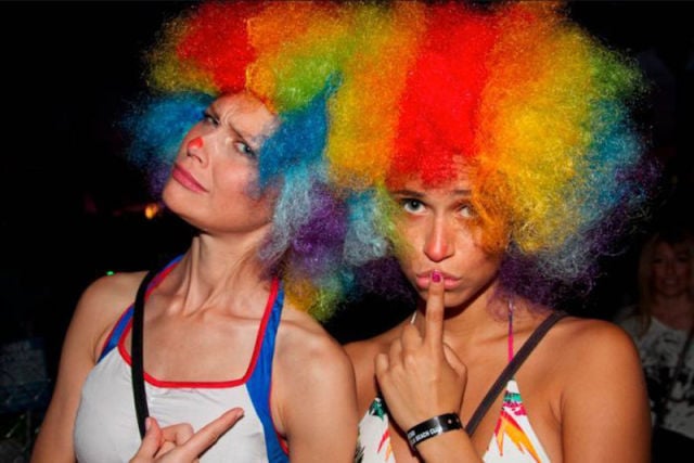 Coachella Music Festival: Half Naked Hot Young White Chicks Dancing