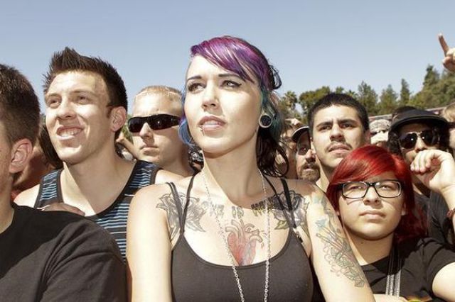 Girls from Rockstar Mayhem Festival 2011