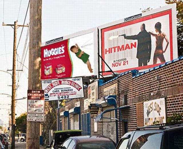 Advertisements in Bad Places