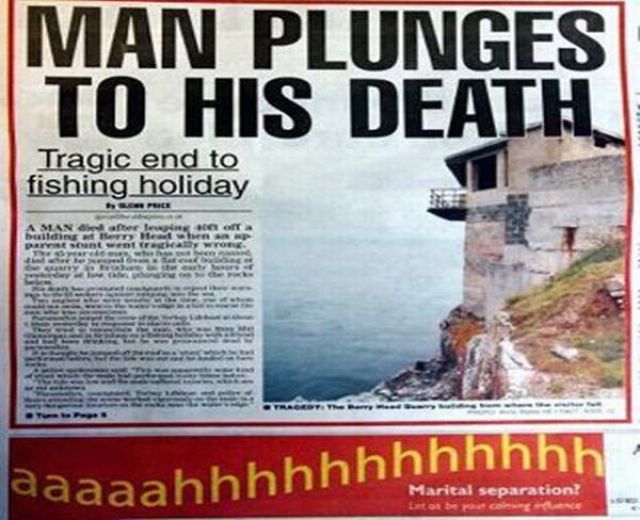Advertisements in Bad Places