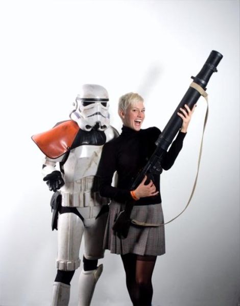 Sexy Girls Posing With Stormtroopers
