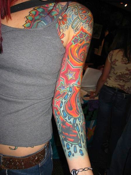 Hot Chicks With Sleeve Tattoos