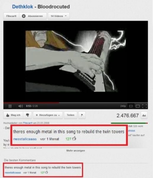 Really Funny YouTube Comments. Part 2