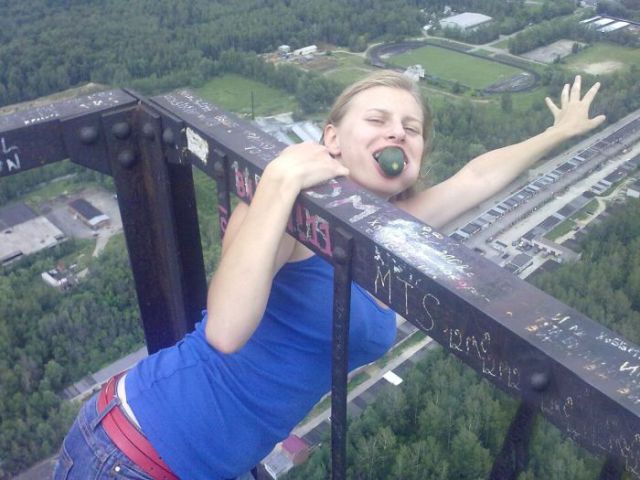 This Busty Russian Adores Heights