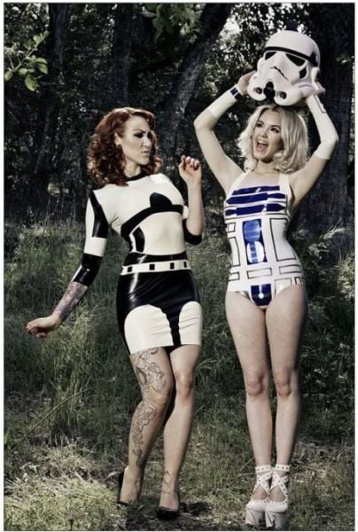 Curvy Cosplayers Wearing Latex