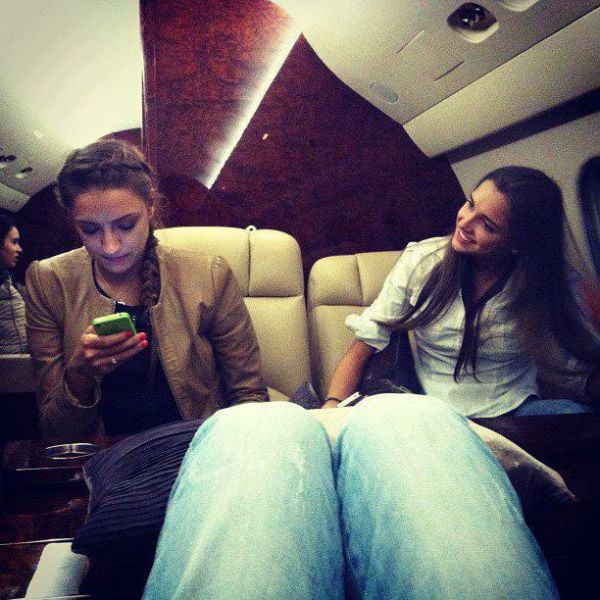 Russian Girls from National Rhythmic Gymnastics Team Relax in Sardinia