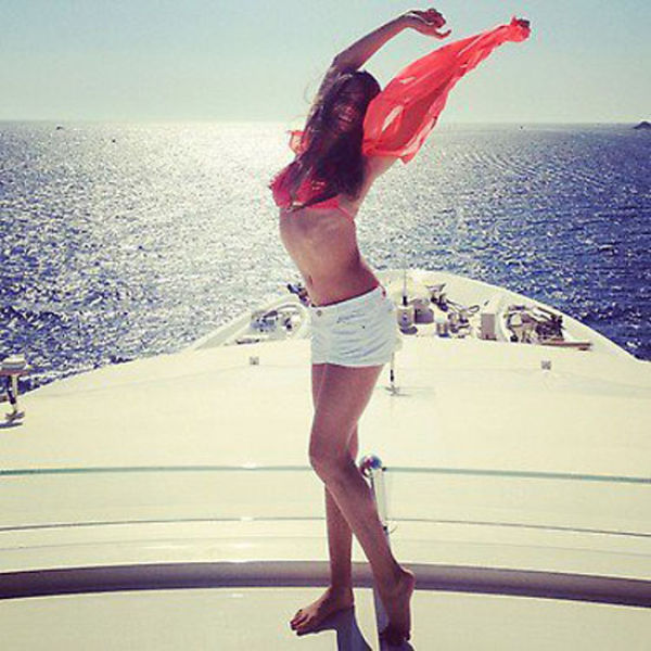 Russian Girls from National Rhythmic Gymnastics Team Relax in Sardinia