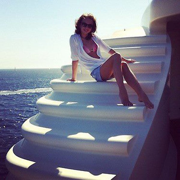 Russian Girls from National Rhythmic Gymnastics Team Relax in Sardinia