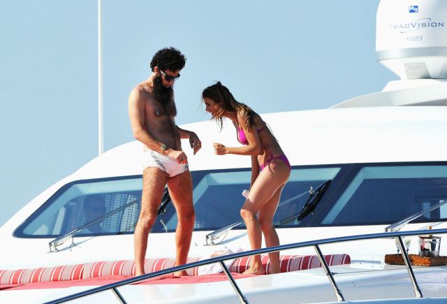 Yacht Adventure of Sacha Baron Cohen and Elisabetta Canalis