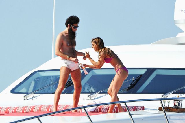 Yacht Adventure of Sacha Baron Cohen and Elisabetta Canalis
