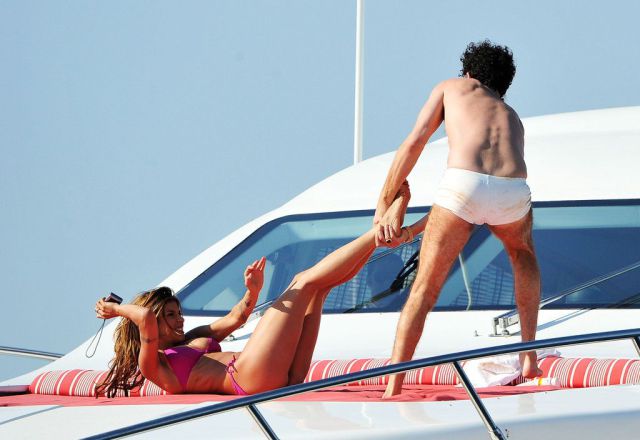 Yacht Adventure of Sacha Baron Cohen and Elisabetta Canalis