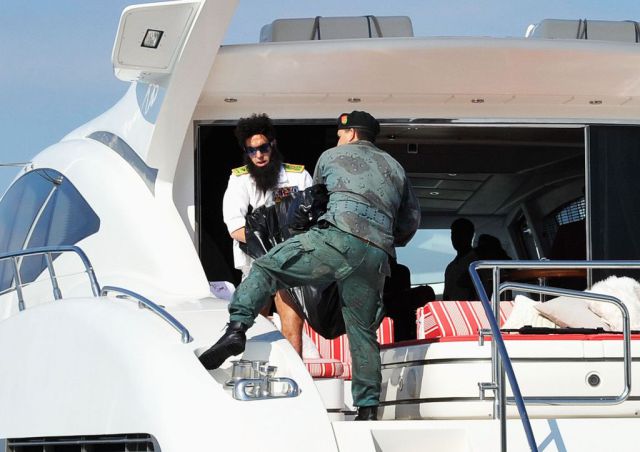 Yacht Adventure of Sacha Baron Cohen and Elisabetta Canalis