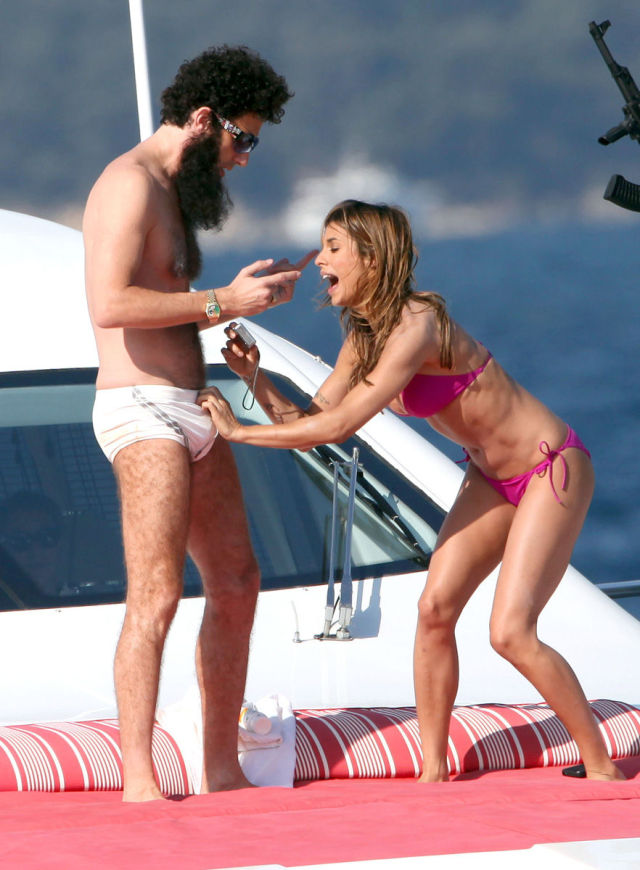 Yacht Adventure of Sacha Baron Cohen and Elisabetta Canalis
