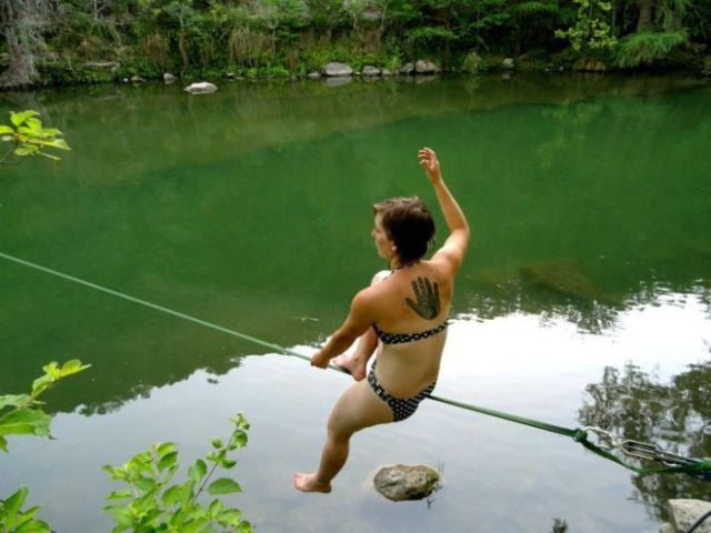 Are You This Brave? Or Gutsy Girl Sets Tightrope Record!
