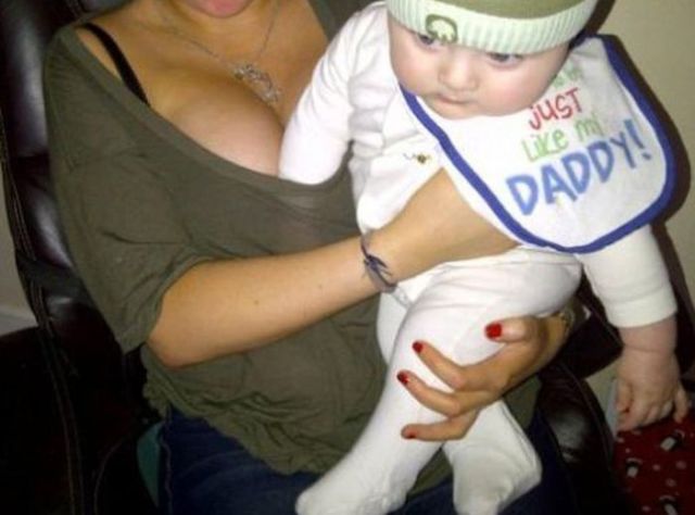 As the Pics Show, Boob Fascination Starts Early!