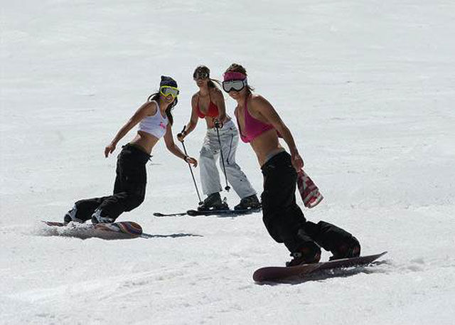 Keep Warm on the Slopes With These Ski Girls