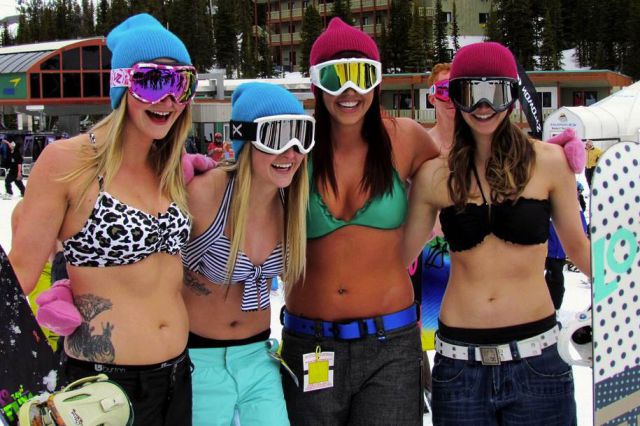Keep Warm on the Slopes With These Ski Girls