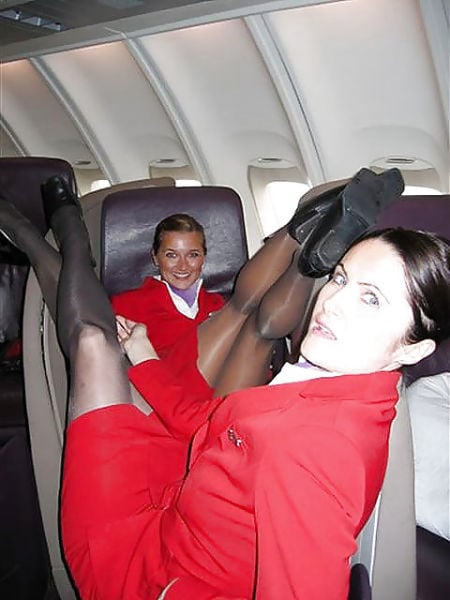 Stewardesses Show off Their Fun Side