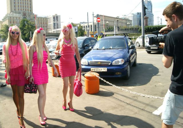 These Girls Go Crazy for Pink