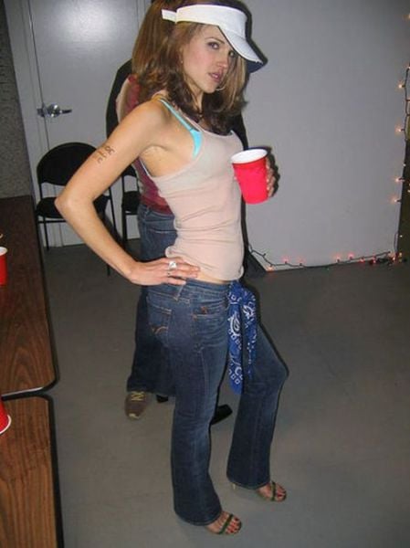 Drunk Girls Embracing The Christmas Spirit Of Giving