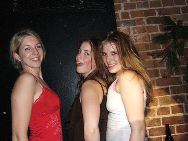 Drunk Girls Embracing The Christmas Spirit Of Giving