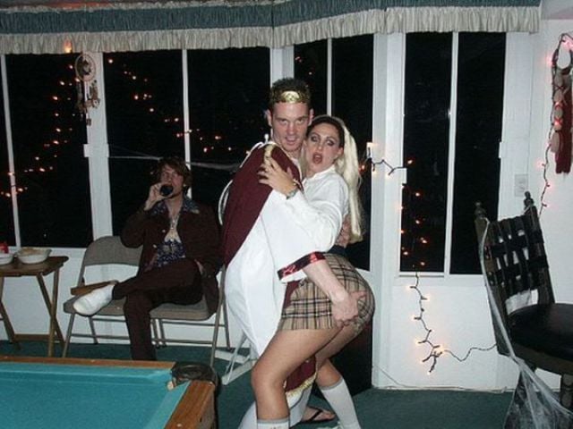 Drunk Girls Embracing The Christmas Spirit Of Giving